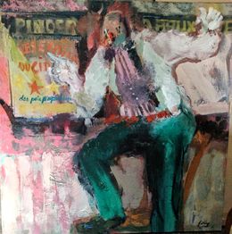 Gemälde, Le clown, Fabienne Comte