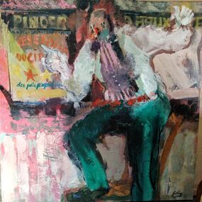 Gemälde, Le clown, Fabienne Comte