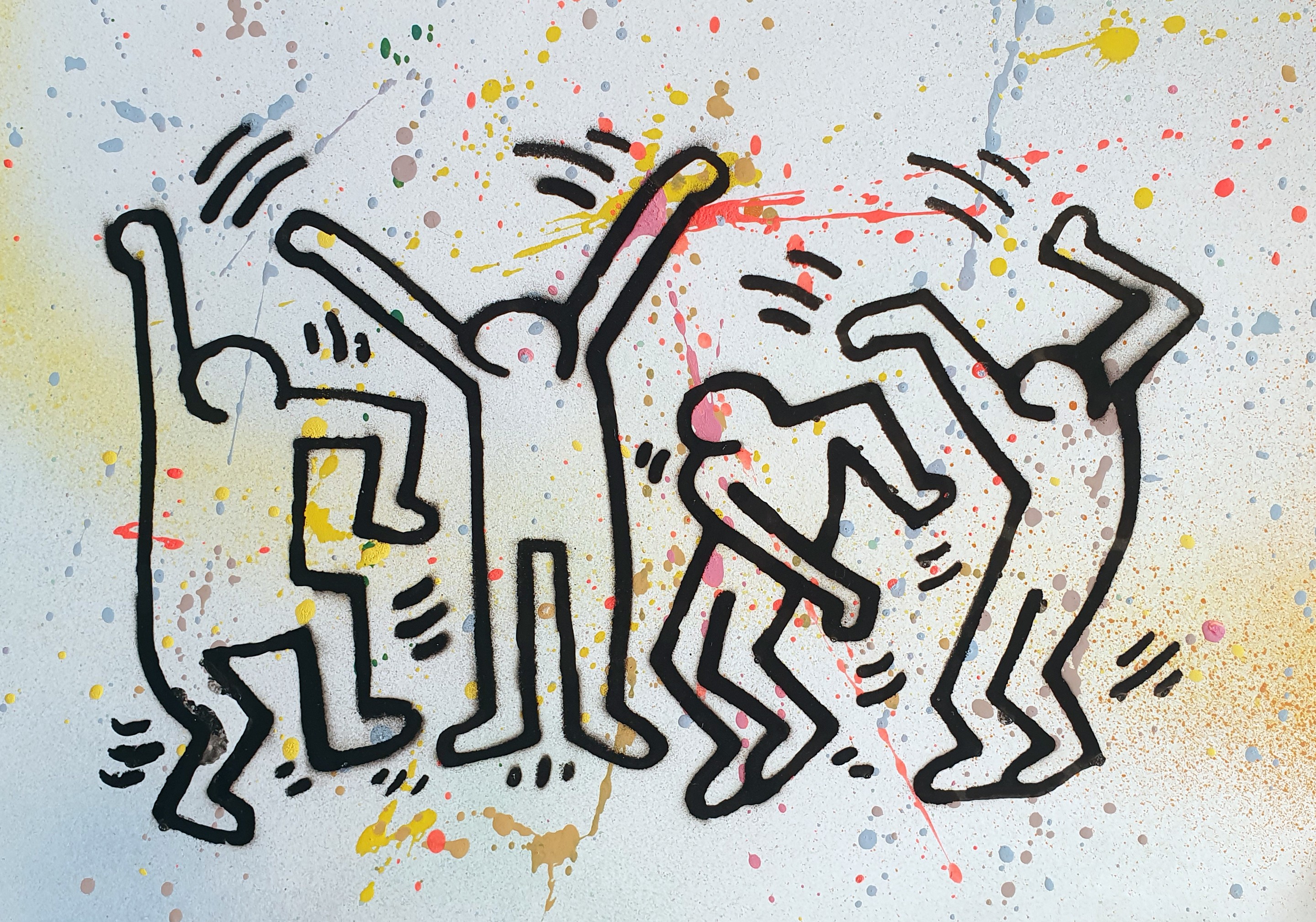 Spaco, Dance Haring Pochoir Spaco, Dance Haring Pochoir