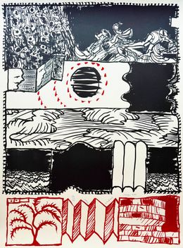 Print, Paysage déplié, Pierre Alechinsky