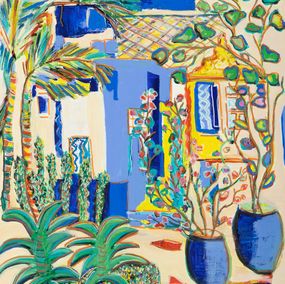 Painting, Majorelle, le temps passe., Sophie Petetin
