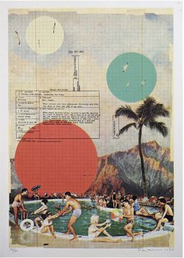 Print, Pool Party, Maxine Gregson