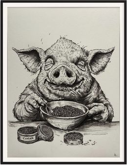 Fine Art Drawings, Truffe et caviar, Zo