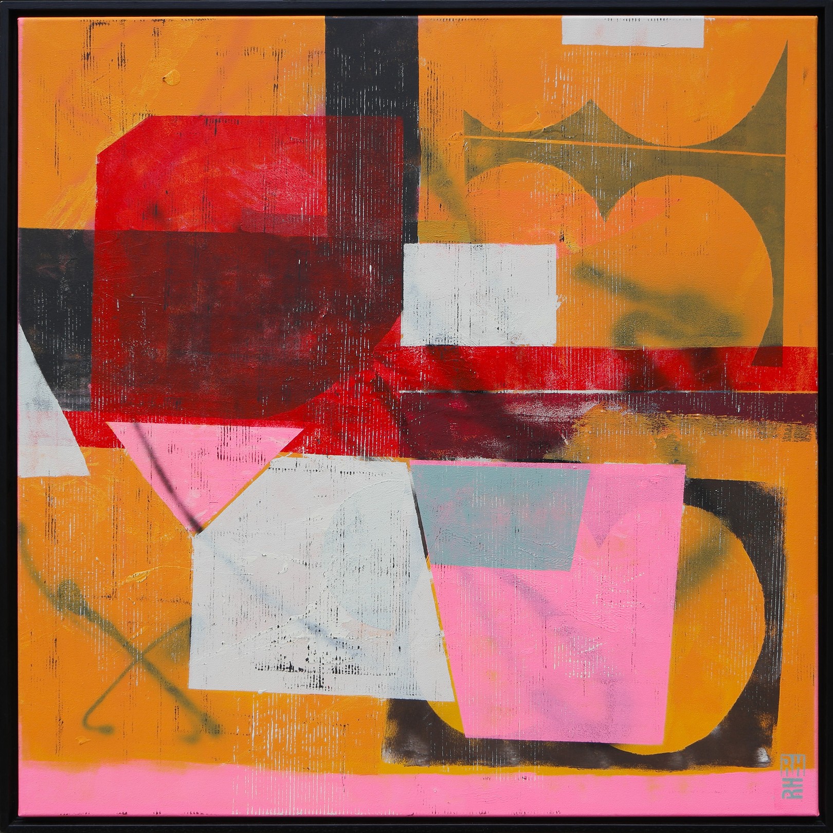Ronald Hunter, Fractured Orange & Pink Ronald Hunter, Fractured Orange & Pink