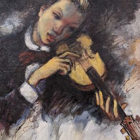 Painting, The violinist, Krum Kostov