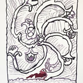 Drucke, Devidoirs, Planche II, Pierre Alechinsky