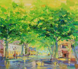 Peinture, In the green of summer, Alisa Onipchenko-Cherniakovska