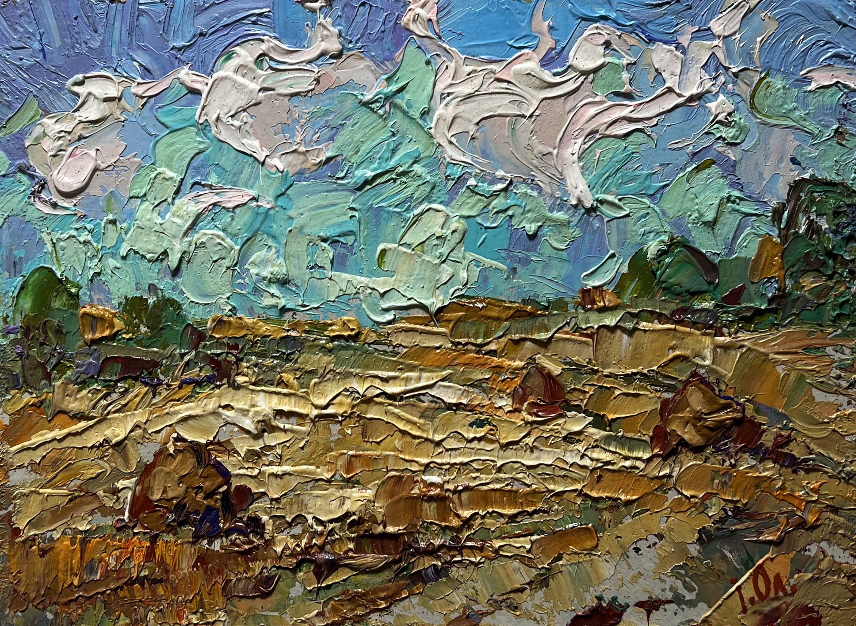 Ivanyuk Oleksiy, White clouds over the field Ivanyuk Oleksiy, White clouds over the field