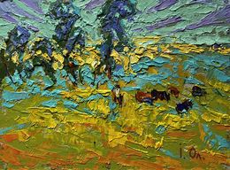 Gemälde, In the spring meadows, Ivanyuk Oleksiy