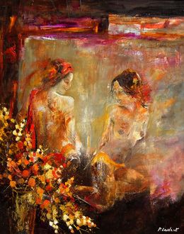 Gemälde, Two good friends, Pol Ledent