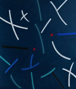 Gemälde, Les yeux rouges, Hervé Dupuis