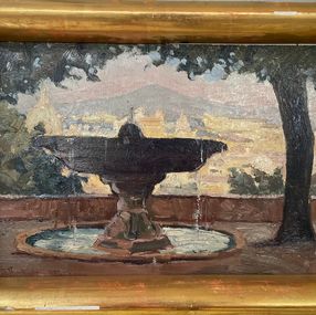 Pintura, The Pincio Fountain in Rome, Jozefina Kirchner