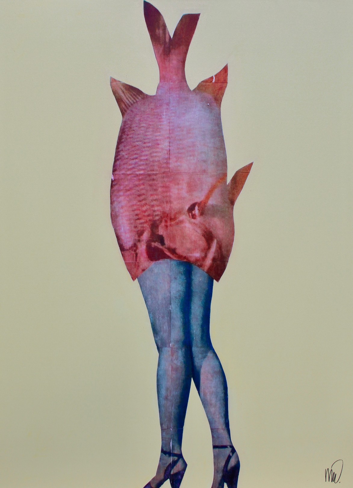 Marian Williams, Strange Mermaid On Yellow Marian Williams, Strange Mermaid On Yellow