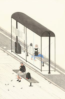 Peinture, The Bus Stop, Jun Gu Noh