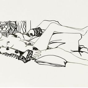 Print, Monica Nude with Purple Robe, Tom Wesselmann