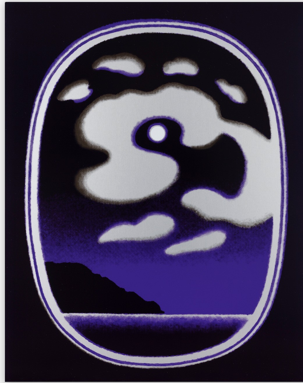 Caroline Bachmann, Pleine Lune Nuages Gris (Purple) Caroline Bachmann, Pleine Lune Nuages Gris (Purple)
