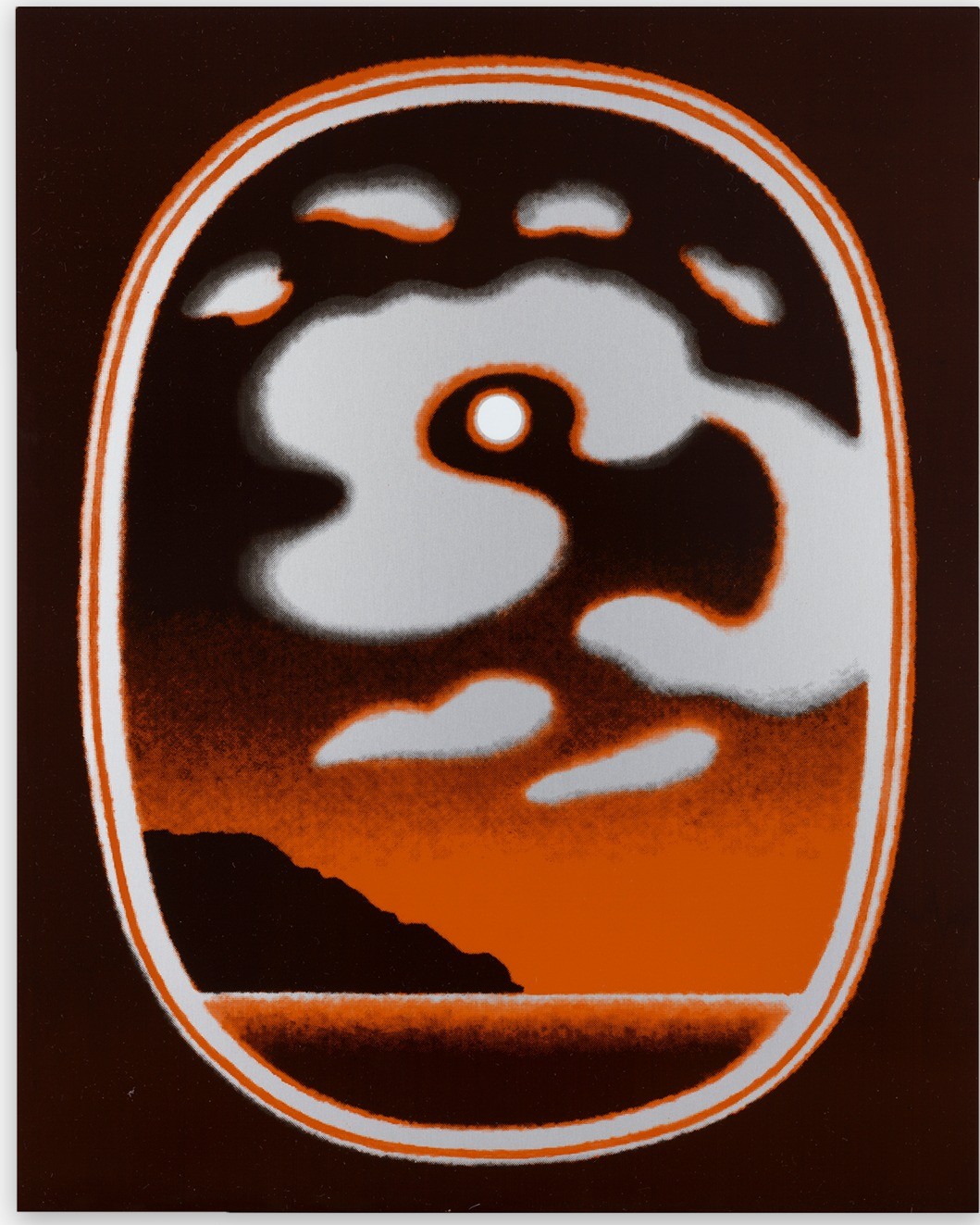 Caroline Bachmann, Pleine Lune Nuages Gris (Orange) Caroline Bachmann, Pleine Lune Nuages Gris (Orange)