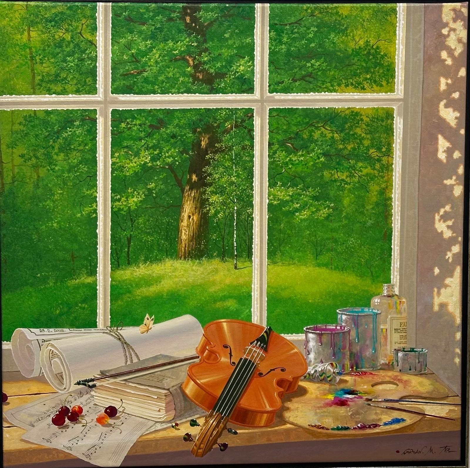 Michael Gorban, Violin on Window Sill Michael Gorban, Violin on Window Sill