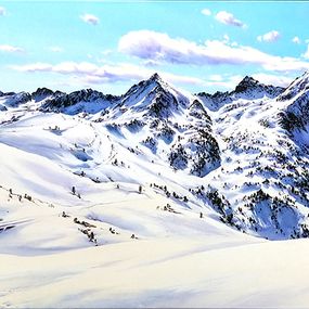 Gemälde, Panoramique de Granvalira (Andorre), Josep Sola