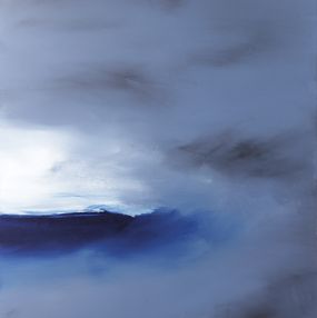 Gemälde, Vue mer 1 - Paysage abstrait marin, Laurent Roullier