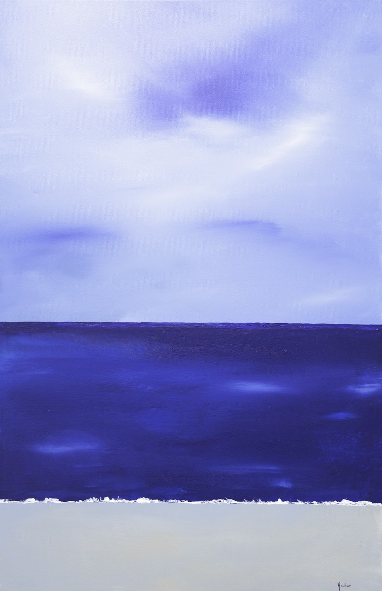 Laurent Roullier, Vue mer 2 - Paysage abstrait marin Laurent Roullier, Vue mer 2 - Paysage abstrait marin