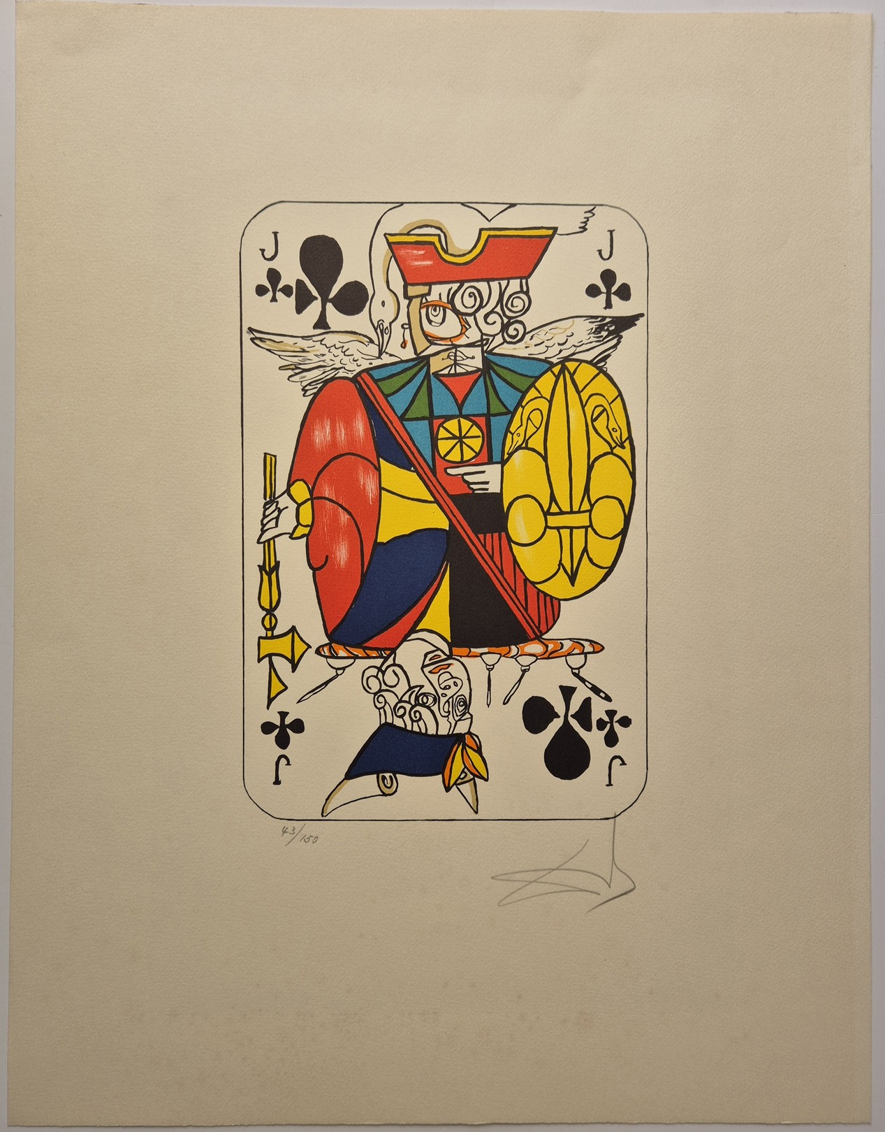 Salvador Dali, Jack of Clubs from Playing Cards Salvador Dali, Jack of Clubs from Playing Cards
