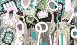 Peinture, Un jardin comme une vrille, une danse, RogerM