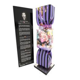 Sculpture, Luxury Art Toffee - Marilyn Monroe Bubble (purple), Michael Daniels