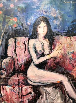 Gemälde, On the Sofa, Rakhmet Redzhepov (Ramzi)