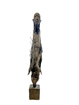Sculpture, Totem à la branche, Marc Petit