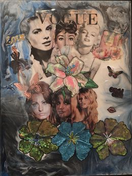 Painting, Iconic feminity, Valérie Cassuto