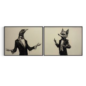 Fine Art Drawings, Le corbeau et le renard, Zo