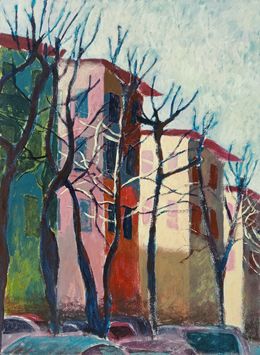 Gemälde, Tramonto freddo, Luigi Iona