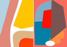 Photography, The Block 01 and The Mask 02, Diptych, Angelica Tcherassi