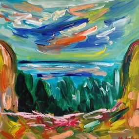 Painting, Colors of the summer horizon, Natalya Mougenot