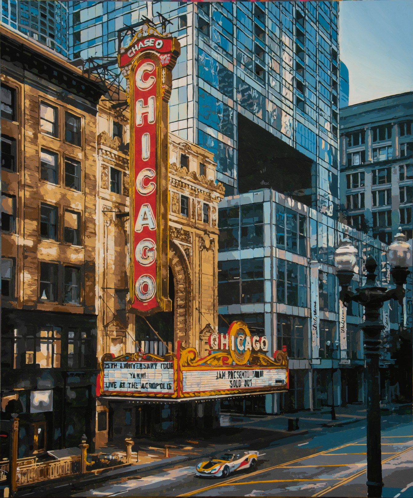 Marco Barberio, Chicago theater at dusk Marco Barberio, Chicago theater at dusk