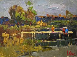 Gemälde, On summer holidays, Oksana Ivanyuk