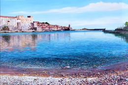 Gemälde, La plage de Port d'Avall à Collioure, Josep Sola