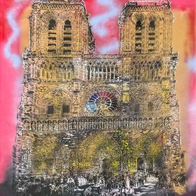 Painting, Notre-Dame - Rose, Artiste Ouvrier