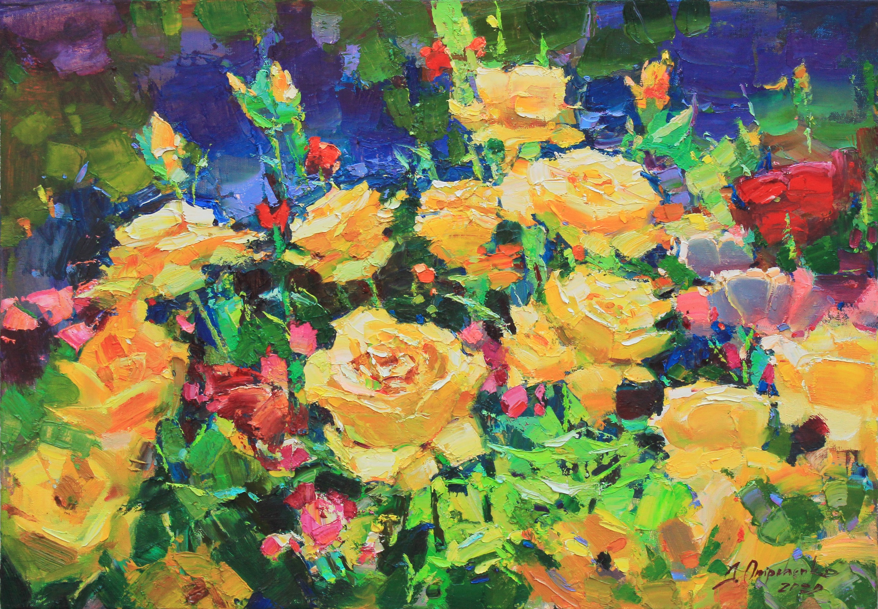Alisa Onipchenko-Cherniakovska, Yellow roses Alisa Onipchenko-Cherniakovska, Yellow roses
