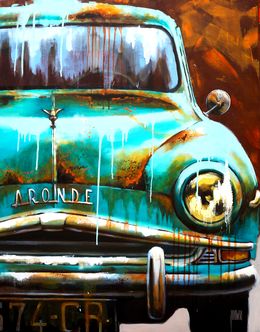 Painting, Aronde turquoise, Sylvie Julkowski-Egard