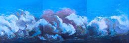 Painting, Au dessus des nuages, le ciel est toujours bleu..., Nadine Pillon