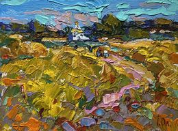Gemälde, The road leading to the village, Ivanyuk Oleksiy