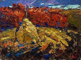 Gemälde, Autumn smell of the field, Oksana Ivanyuk
