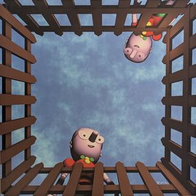 Painting, Moya au plafond, Patrick Moya