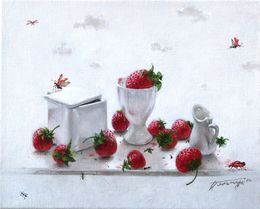 Gemälde, Still life with red beetle, Tatyana PALCHUK