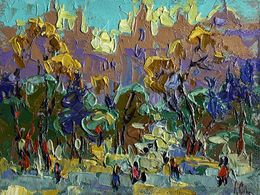 Gemälde, Morning bustle of the city, Ivanyuk Oleksiy