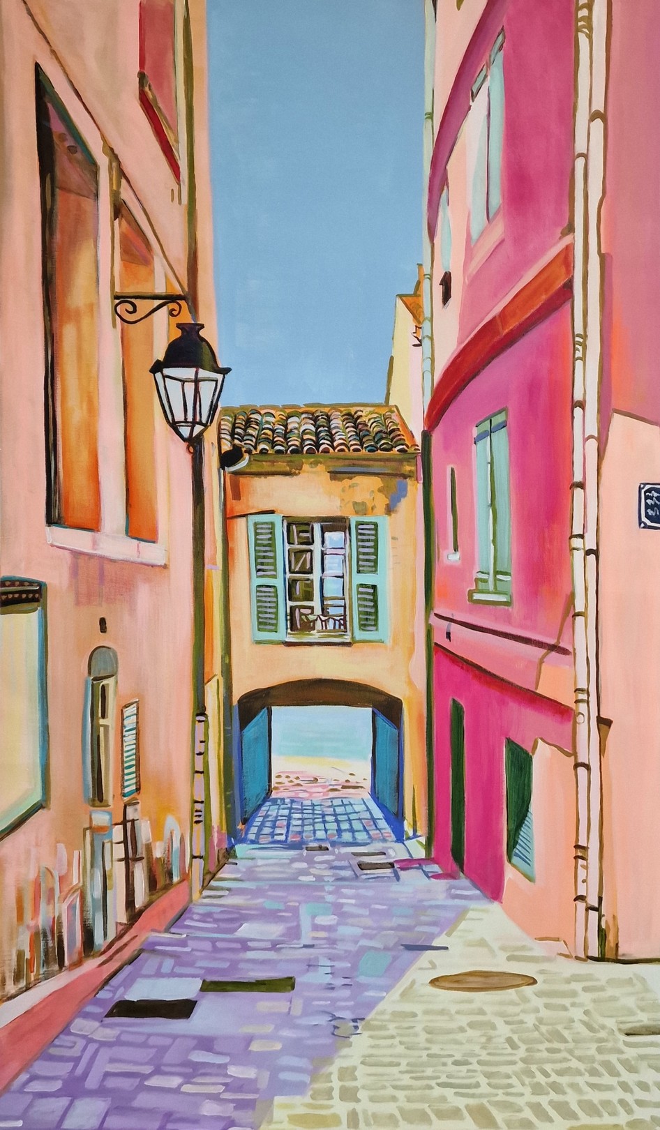 Alexandra Djokic, Saint-Tropez, Mediterranean street Alexandra Djokic, Saint-Tropez, Mediterranean street
