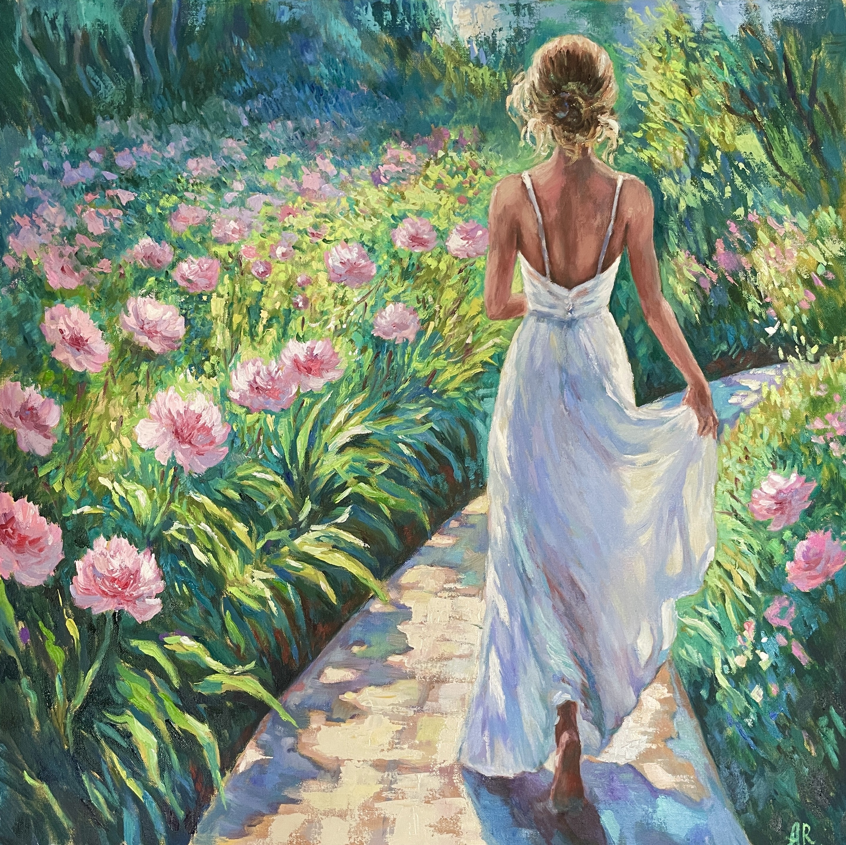 Anna Reznikova, Sunlit Garden Anna Reznikova, Sunlit Garden