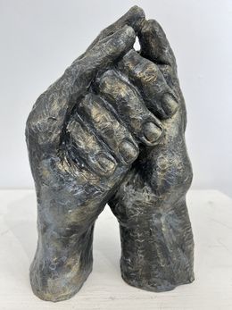 Sculpture, Mudra du coquillage Shankh, Brigitte De Cesco